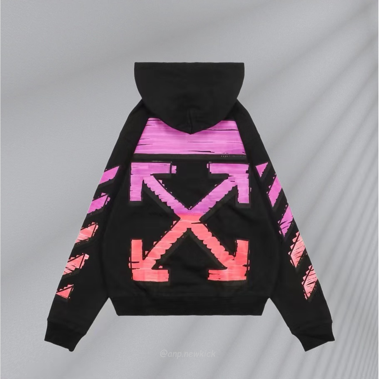 Off White Marker Hoodie Black Fuchsia Red Beige (32) - newkick.app